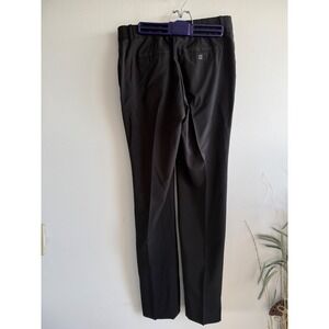 Givenchy Black 100% Wool Straight Leg Trousers Pants 4G Logo Size 40